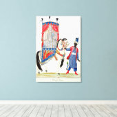 モスクに行く途中のトルコの王女 キャンバスプリント (インサイチュ (ウッドフロア))