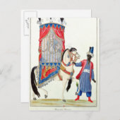 モスクに行く途中のトルコの王女 ポストカード (正面/裏面)