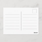 モスクのあるマラケシュ旧市街建物 ポストカード (裏面)