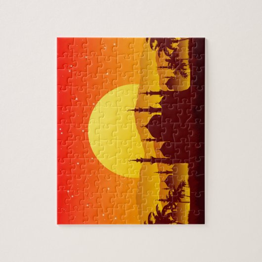 モスクのイスラム教美術 ジグソーパズル (縦)