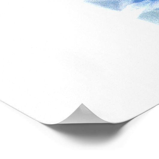 モスクのホワイエ窓1白 ポスター (角)