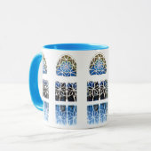 モスクのロビーの窓1の白 マグカップ (正面左)