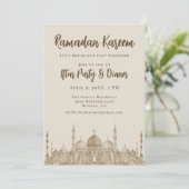 モスクエレガントラマダンイフタールディナーパーティー 招待状 (スタンド正面)