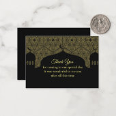 モスクオンザダマスクパターンサンキューカード ノートカード (正面/裏面インサイチュ)