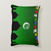 モスクカラフル付きガーランド – 枕 アクセントクッション (裏面(縦))