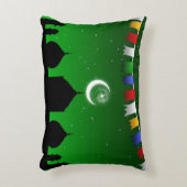 モスクカラフル付きガーランド – 枕 アクセントクッション (正面(垂直))