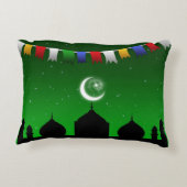 モスクカラフル付きガーランド – 枕 アクセントクッション (裏面)