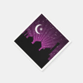 モスクシルエットパープルナイト – 紙ナプキン スタンダードカクテルナプキン (角)