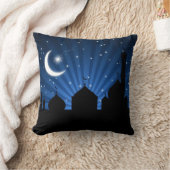 モスクシルエットブルーナイト – 枕 (ブランケット)