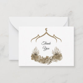 モスクフラワーサンキューカード ノートカード