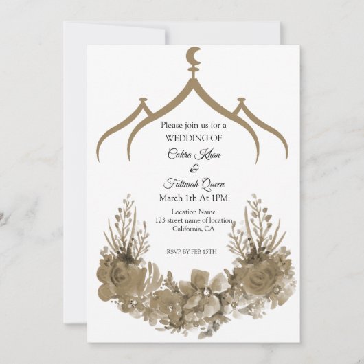 モスクフラワー 招待状 (正面)