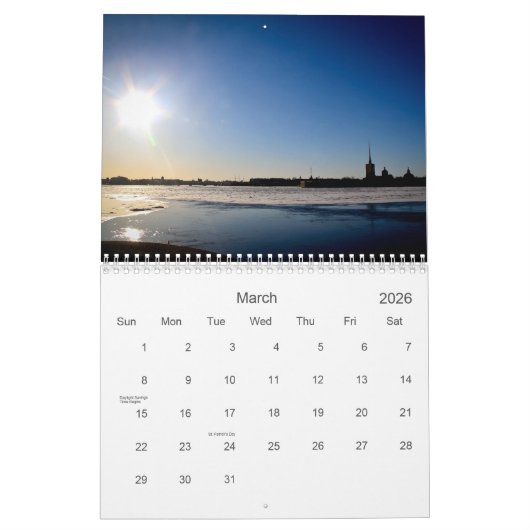 モスクワとサンクトペテルブルク。2022年カレンダー カレンダー (3月 2026)