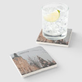 モスクワのクリスマス ストーンコースター (横)