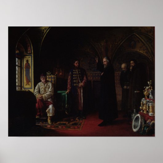 モスクワのメトロポリタン・フィリップとツァル・イヴァン ポスター (正面)