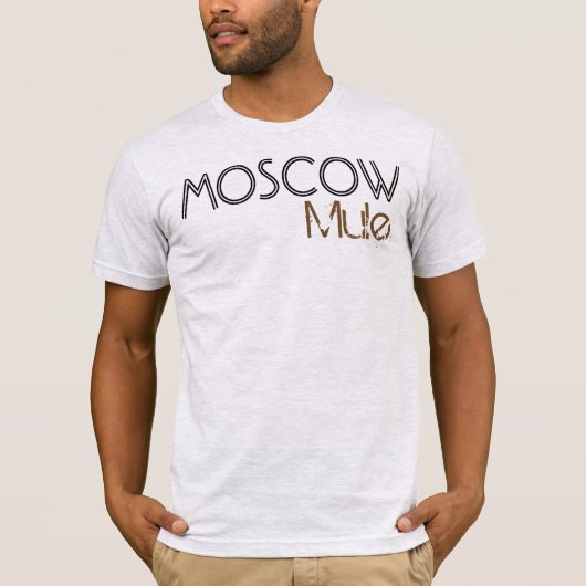 モスクワのラバのお気に入りのな飲み物のTシャツ Tシャツ (正面)