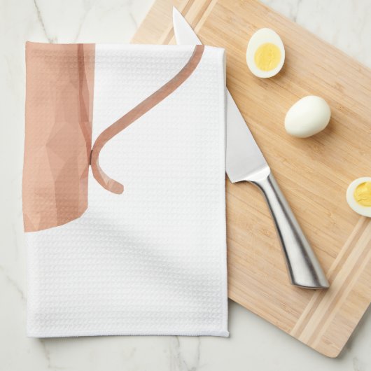 モスクワのラバの台所タオルの幾何学的で低い多芸術 キッチンタオル (四つ折り)