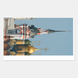 モスクワの中心の多くのロシア正教 長方形シール
