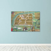 モスクワの地図 キャンバスプリント (インサイチュ (ウッドフロア))