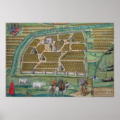 モスクワの地図 ポスター (正面)