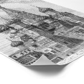 モスクワの聖バジル大聖堂 ポスター (角)