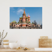 モスクワの聖バジル大聖堂 ポスター (キッチン)