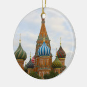 モスクワの赤い広場にある聖バジル大聖堂 セラミックオーナメント (左)