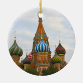 モスクワの赤い広場にある聖バジル大聖堂 セラミックオーナメント (裏面)