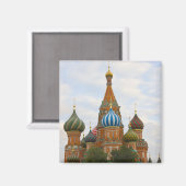 モスクワの赤い広場にある聖バジル大聖堂 マグネット (正面/裏面)