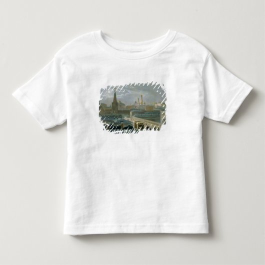 モスクワクレムリンの1840年代の眺め トドラーTシャツ (正面)