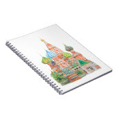 モスクワサンバジル大聖堂の水彩画 ノートブック (右側)