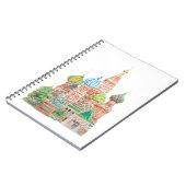 モスクワサンバジル大聖堂の水彩画 ノートブック (左側)