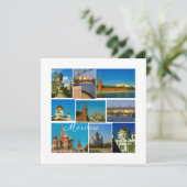 モスクワシティクレムリンモスクヴァアーキテクチャーフラットカード (スタンド正面)