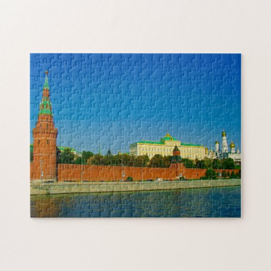 モスクワシティクレムリンモスクヴァランドスケープ ジグソーパズル (横)