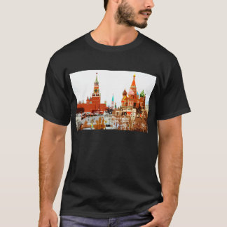モスクワチャーチサンバジルレッドスクエア#1 Tシャツ