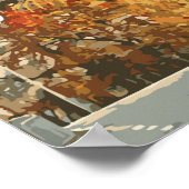 モスクワトラベルイラストレーションアートワーク ポスター (角)