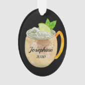 モスクワミュレカクテパーソナライズされたル オーナメント (正面)