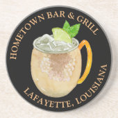 モスクワミュレカクテルパーソナライズされた コースター (正面)