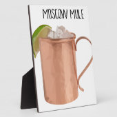 モスクワミュール銅マグローポリジオメトリデザイン フォトプラーク (側面)