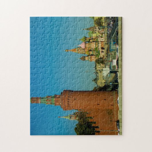 モスクワレッドスクエアロシアアーキテクチャパズル ジグソーパズル (縦)