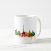 モスクワロシアのスカイライン コーヒーマグカップ (正面右)
