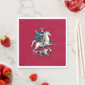 モスクワロシアの国旗（首都） スタンダードランチョンナプキン (インサイチュ)