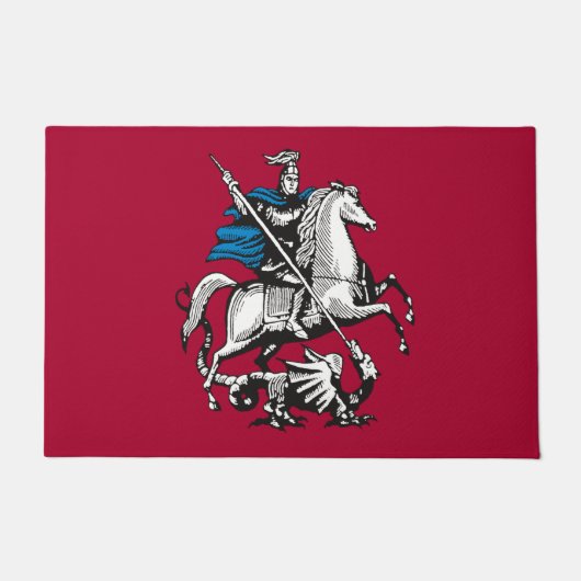 モスクワロシアの国旗（首都） ドアマット (正面)