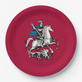 モスクワロシアの国旗（首都） ペーパープレート