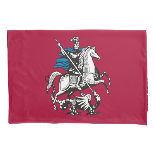 モスクワロシアの国旗(首都) 枕カバー (正面左)