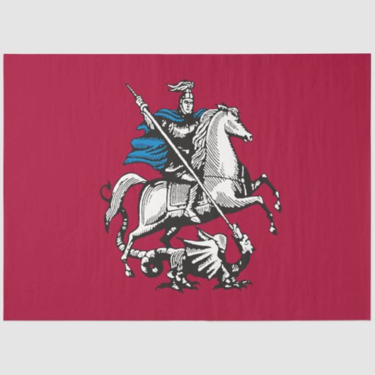 モスクワロシアの国旗(首都) 薄葉紙 (正面)