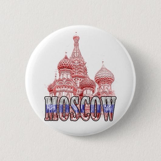 モスクワロシアの連合 缶バッジ (正面)