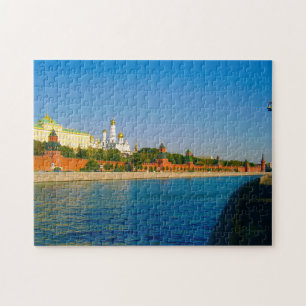モスクワロシアクレムリンアーキテクチャモスクヴァリバー ジグソーパズル