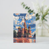 モスクワロシア旅行芸術ヴィンテージ ポストカード (スタンド正面)