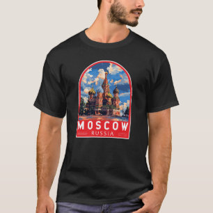 モスクワロシア旅行芸術ヴィンテージ Tシャツ