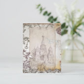 モスクワヴィンテージスタイルポストカード ポストカード (スタンド正面)